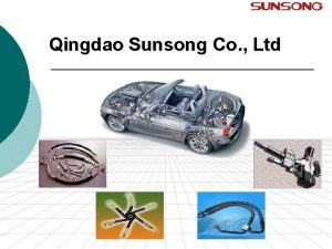 Qingdao Sunsong Co Ltd Table of Contents Sunsong