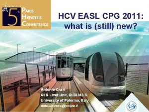 HCV EASL CPG 2011 what is still new