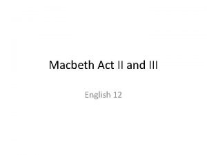 Macbeth act 2 scene 1 translation