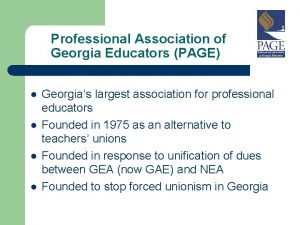 Professional association of georgia educators