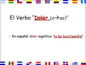 El verbo doler en español