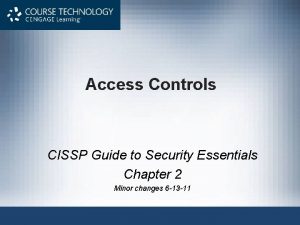 Cissp control types