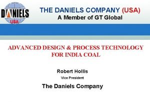 THE DANIELS COMPANY USA USA A Member of