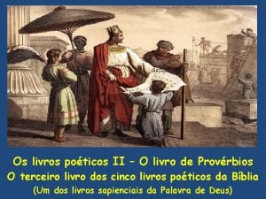 Os livros poticos II O livro de Provrbios