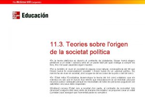 11 3 Teories sobre lorigen de la societat