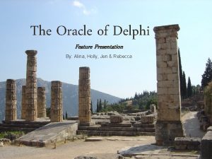 Oracle of delpi