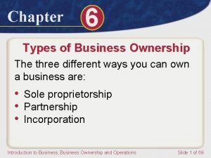 6 types of business organizations 6 types of business organizations