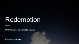 Redemption Mahragan el keraza 2020 Archangel Michael The