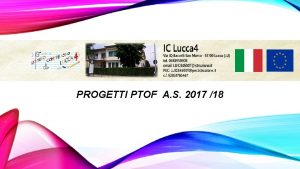 PROGETTI PTOF A S 2017 18 AREE PROGETTUALI