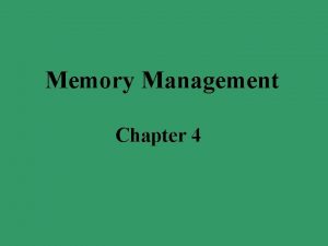 Mvt memory management