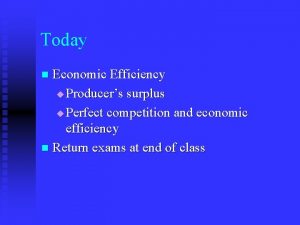Economic efficiency definition