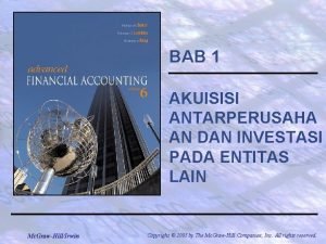 Akuisisi antar perusahaan dan investasi pada entitas lain