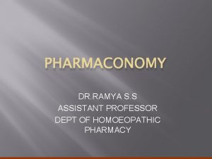 Pharmaconomy