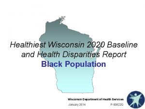Healthiest Wisconsin 2020 Baseline and Health Disparities Report
