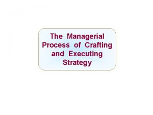 Crafting and executing strategy in strategic management