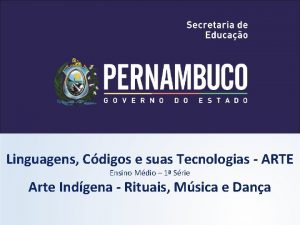 Linguagens Cdigos e suas Tecnologias ARTE Ensino Mdio