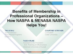 Naspa membership