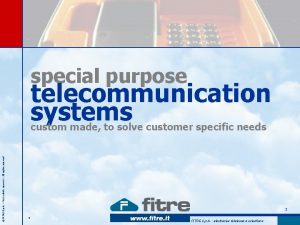 Telecommunication system architecture with diagram