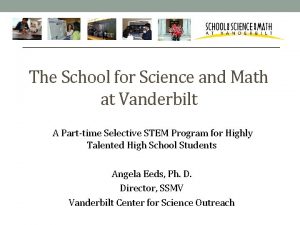 School for science and math at vanderbilt