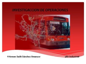 INVESTIGACCION DE OPERACIONES v Armen Sadit Snchez Umanzor