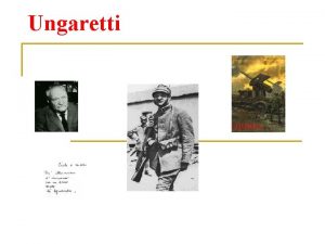 Poesia ungaretti soldati