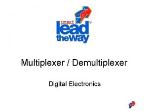 Multiplexer and demultiplexer in digital electronics