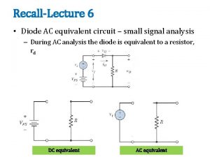 Zener diode small signal model