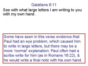 Galatians 6 11