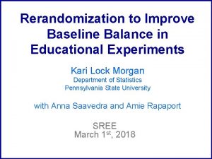 Rerandomization to improve covariate balance in experiments
