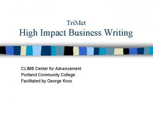 High impact business writing