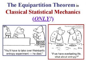 Equipartition theorem proof