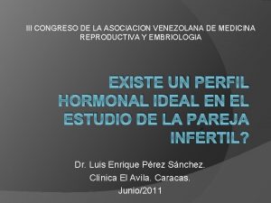 III CONGRESO DE LA ASOCIACION VENEZOLANA DE MEDICINA