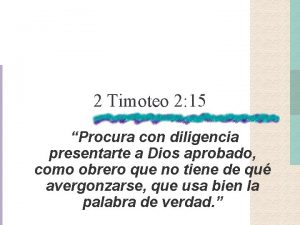 Timoteo 2 15