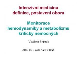 Monitorace hemodynamiky