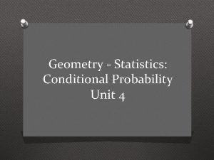 Conditional probability geometry
