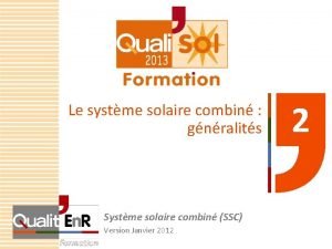 Système solaire combiné définition