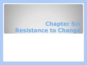 Images of resistance to change