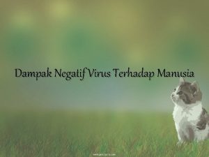 Dampak Negatif Virus Terhadap Manusia disusun oleh Anggita