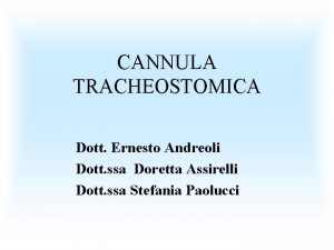 Decannulazione