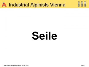 Industrial alpinists