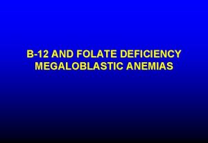 Folate deficiency symptoms