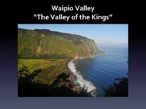 Waipio valley history