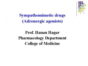 Sympathomimetic drug