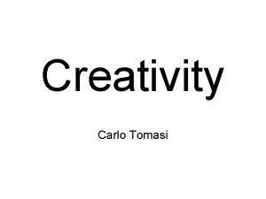 Creativity Carlo Tomasi Bibliography J Hadamard The Psychology