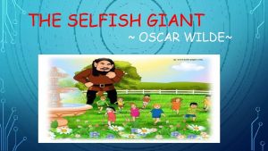 The selfish giant plot diagram