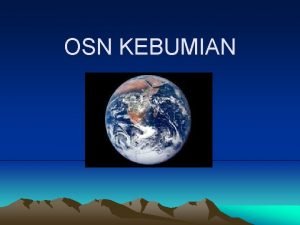 OSN KEBUMIAN Materi OSN Kebumian Litosfer 40 Atmosfer