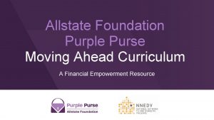 Allstate Foundation Purple Purse Moving Ahead Curriculum A