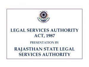 Rajasthan legal service authority