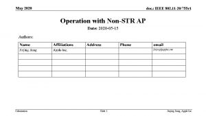 May 2020 doc IEEE 802 11 20755 r