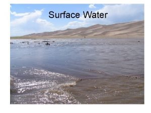 Surface Water The Lane Diagram WATER SEDIMENT I